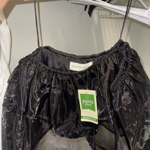 Black Blouse with Elegant Design